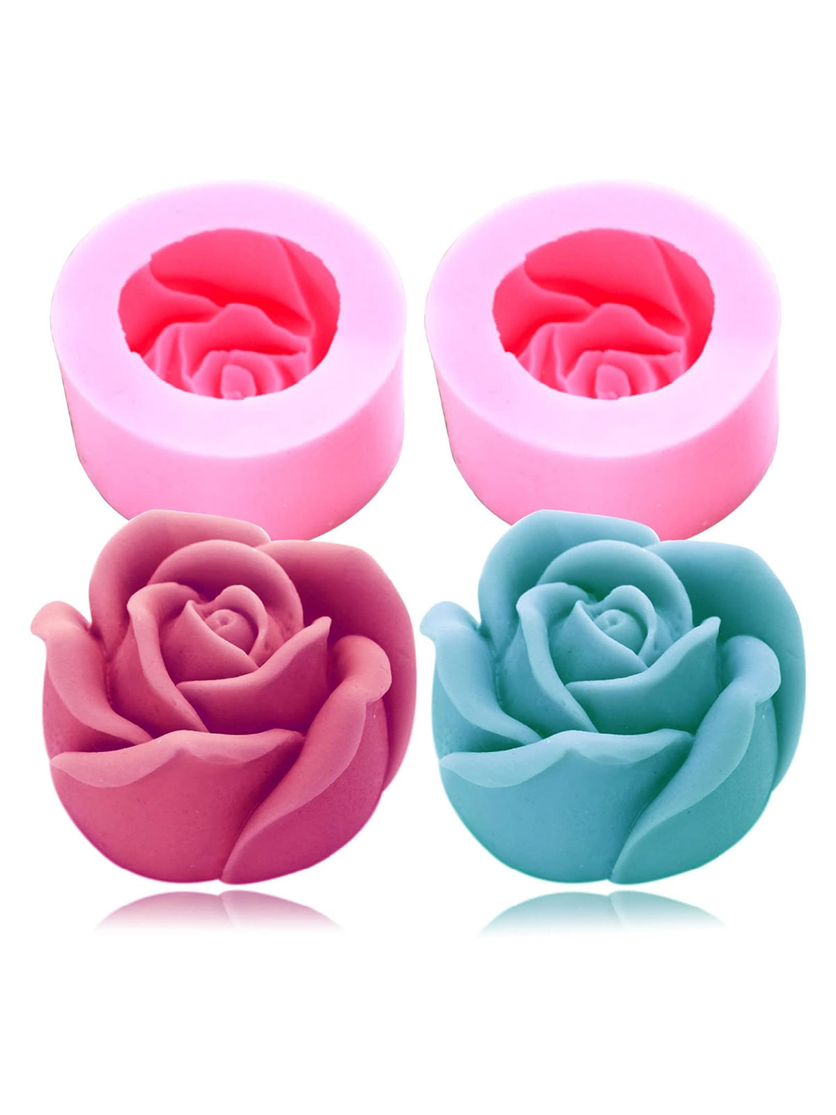 Rose flower silicone Mold – abeecraftresinqatar.com